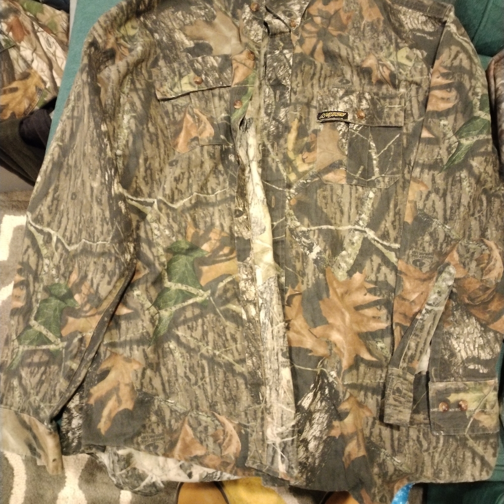 Camo button up